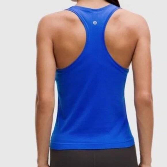 Lululemon Align Racerback Tank Top 2.0 Waist Length* Cerulean Blue - Sz 8 - Picture 2 of 7
